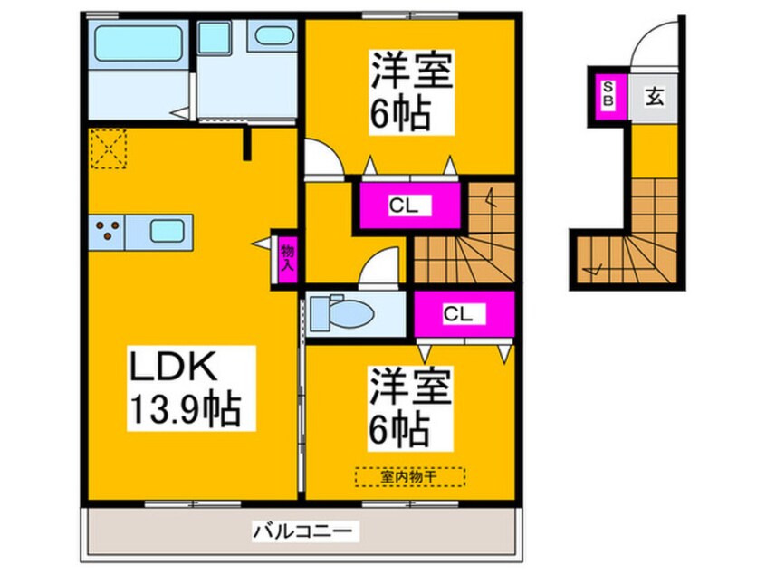 間取図 シュライクコート