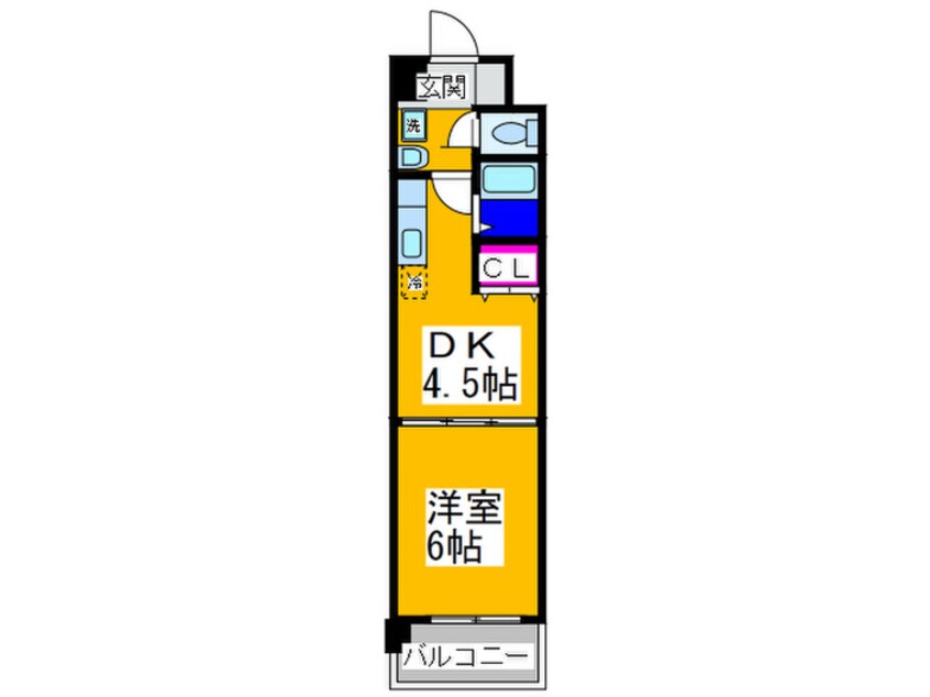 間取図 クレール三国ヶ丘