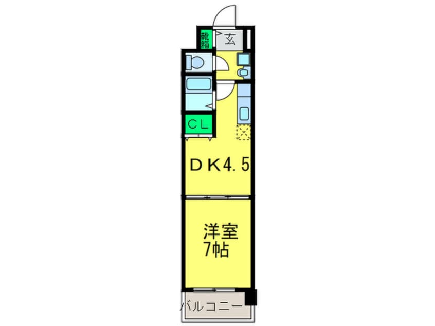 間取図 クレール三国ヶ丘