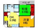 細川ハイツＢの間取図