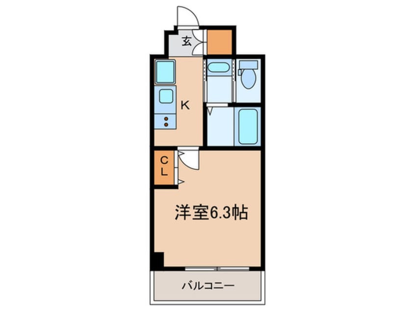 間取図 ｴｽﾃﾑｺｰﾄ神戸元町Ⅱﾘｻﾞｰｳﾞ(305)