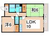 ファトゥル－ジェ 2LDKの間取り
