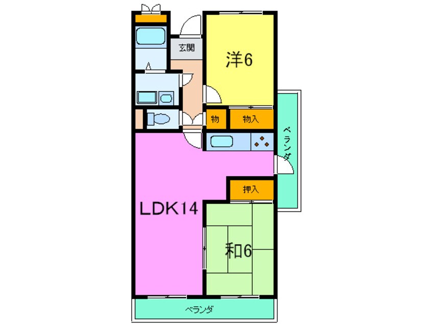 間取図 ガ－ネット森北町