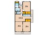 ガ－ネット森北町 3DKの間取り
