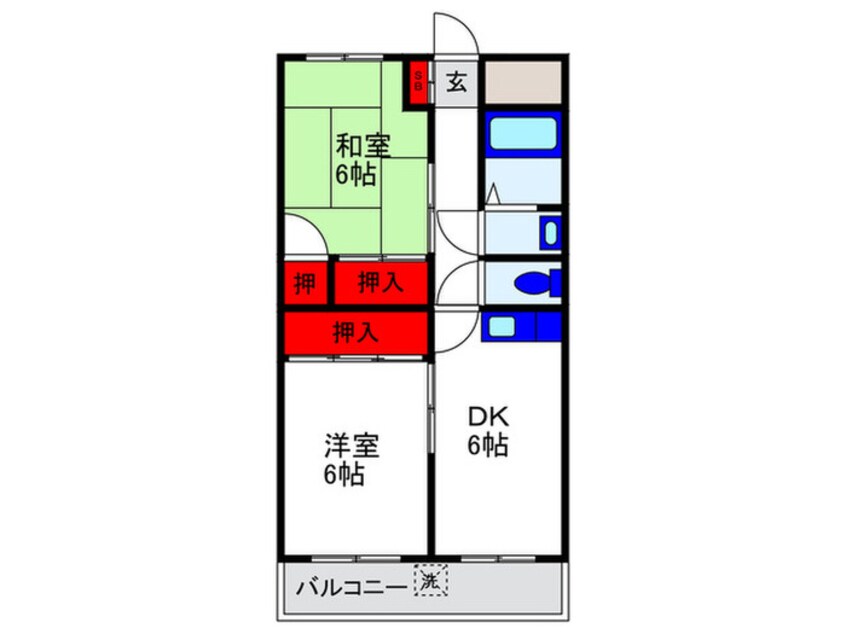 間取図 豊中サンハイツ