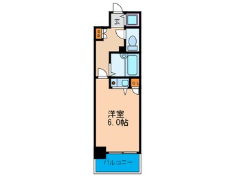 間取図 リーガル天神橋(704)