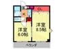 エス・ティ・マンション旭町 2Kの間取り