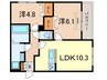 シンティランテ夙川名次 2LDKの間取り