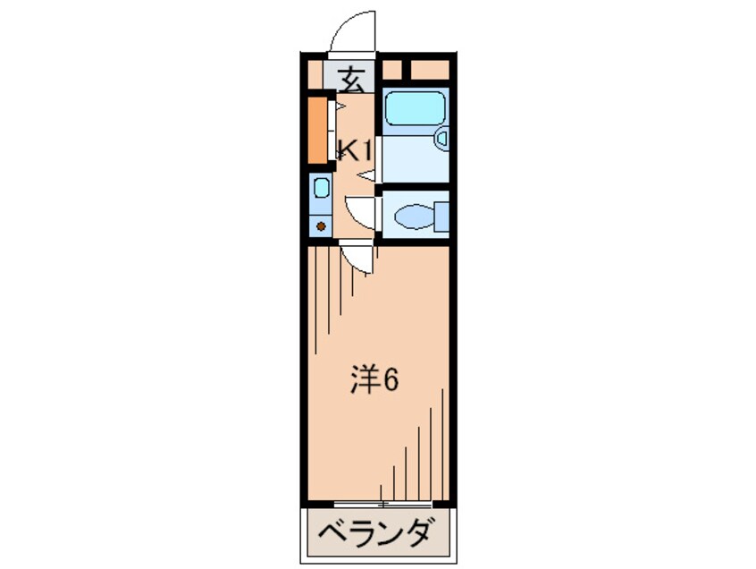 間取図 ビレ伊丹3110