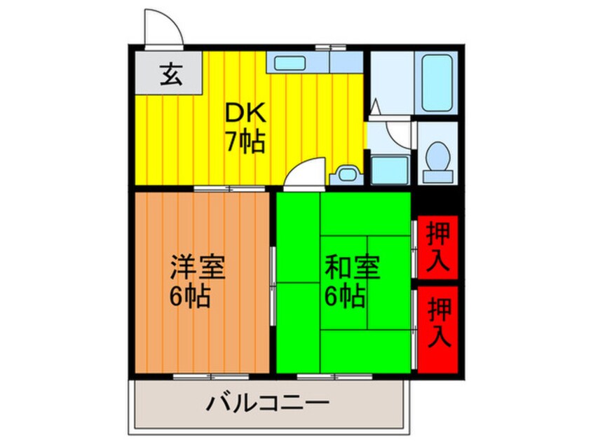 間取図 ﾚｰﾍﾞﾝ・ﾊｲﾑ