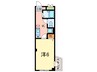 本山ヒルズ 1Kの間取り