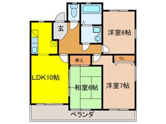 間取図 旭ヶ丘あけぼのマンション