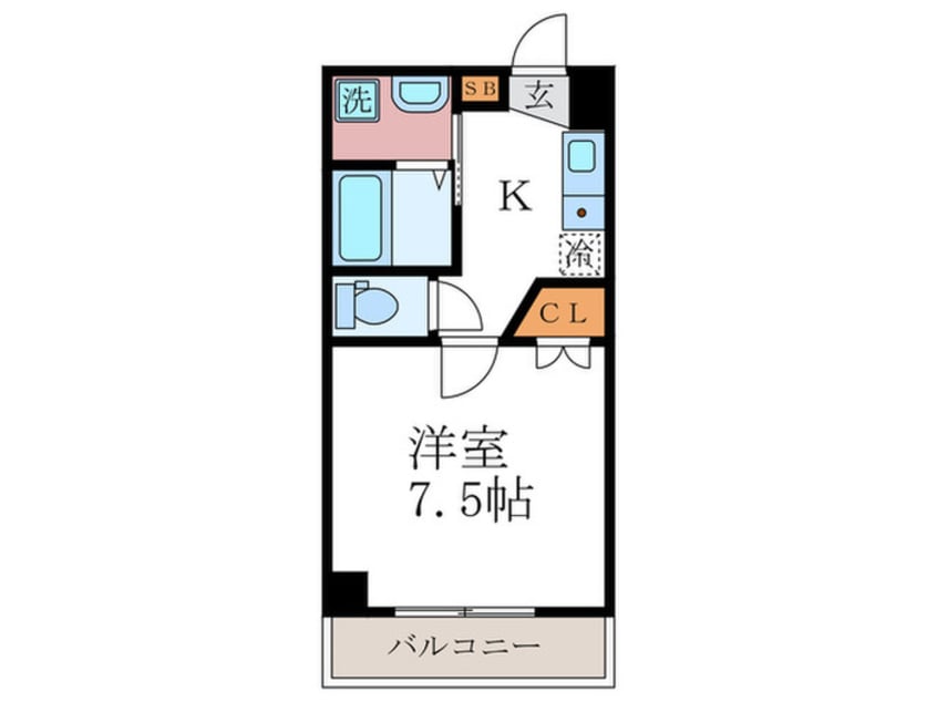 間取図 バウハウス蔦町