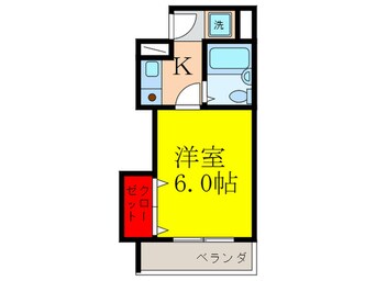 間取図 蓑輪第２ビル