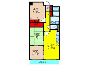 間取図 カサグランデ鶴見緑地