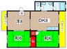 南武庫之荘佐野マンション 3DKの間取り