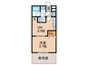 フジパレス倉治 1DKの間取り