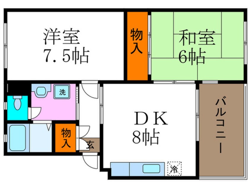 間取図 アルカサ－ル幸