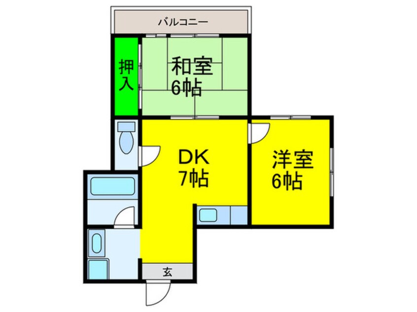 間取図 ササヤマンション