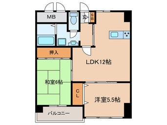 間取図 エクリーズ桑津