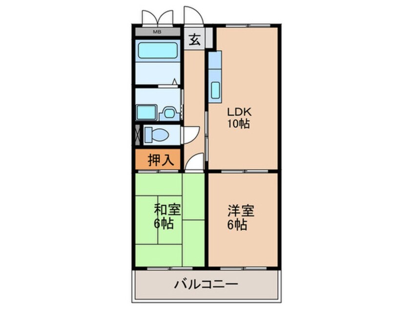 間取図 第２毛利マンション