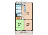 第２毛利マンション 2LDKの間取り
