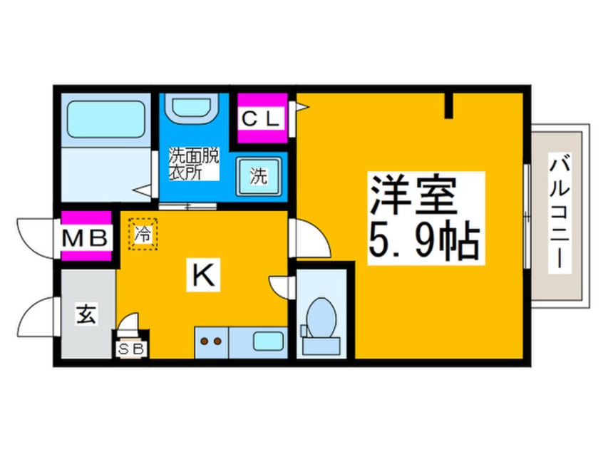 間取図 ジーイ－アン