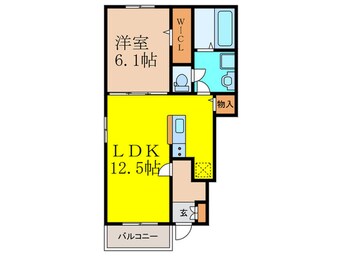 間取図 仮)リバーサイドＷＨ