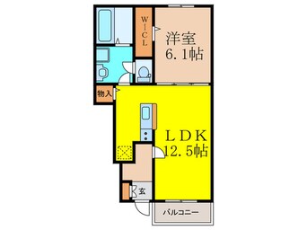 間取図 仮)リバーサイドＷＨ
