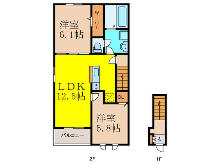 間取り図 仮)リバーサイドＷＨ