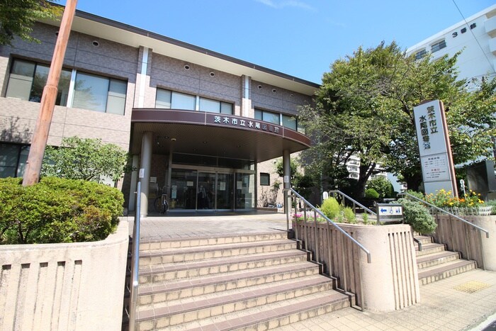 水尾図書館(図書館)まで400m 玉瀬町貸家J