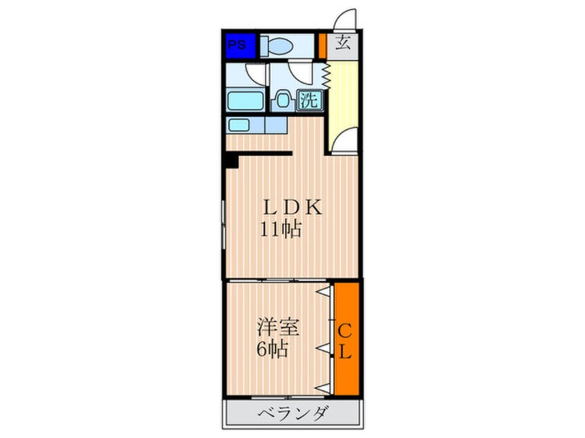 間取図 第１パ－ルハイツ上杉