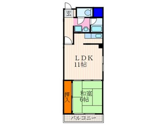 間取図 第１パ－ルハイツ上杉