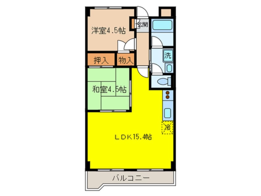 間取図 プラザ松治３３