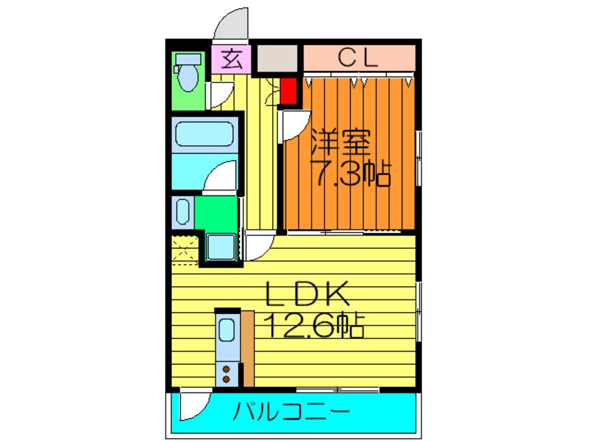 間取図 サンステ－ジ桜丘