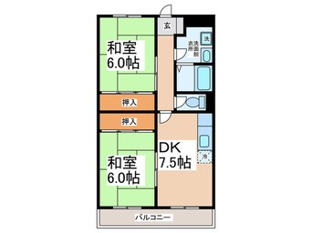 間取図 プラザ松治