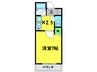 アルファヴィレッジ 1Kの間取り