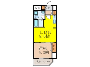 間取図 セレニテ新大阪弐番館