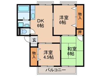 間取図 パティオＮ　Ａ棟