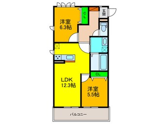 間取図 ガーデンハイム　鳳