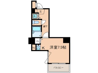 間取図 エスティライフ梅田新道