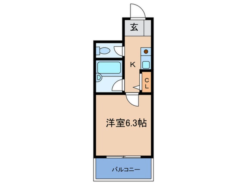 間取図 エスティライフ梅田新道