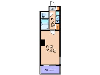 間取図 エスティライフ梅田新道