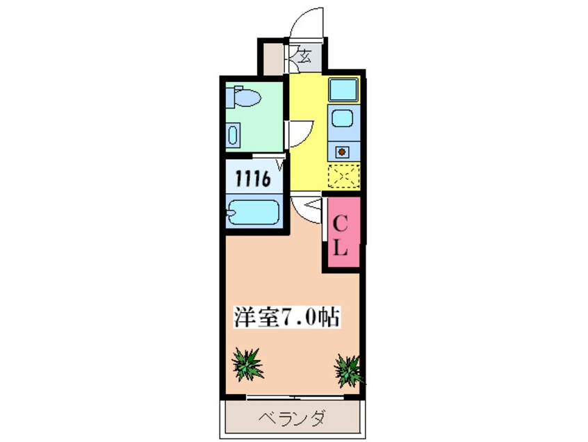 間取図 ルクレ新町レジデンス