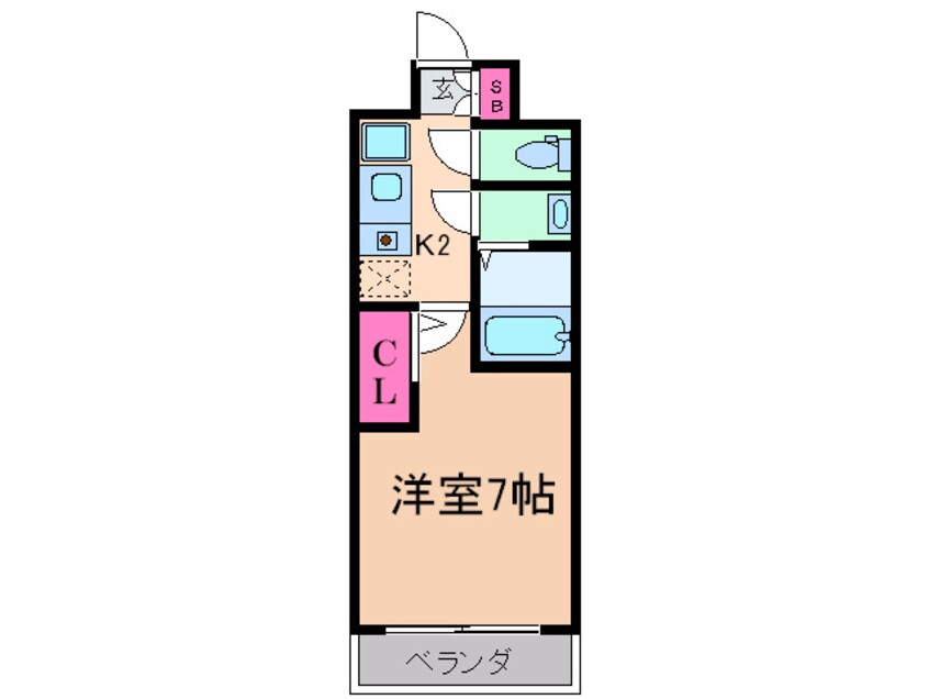 間取図 ルクレ新町レジデンス