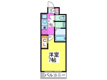 間取図 ルクレ新町レジデンス