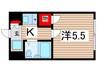 プレステージ石橋 1Kの間取り