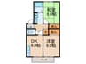 イルマーレ須磨浦 2DKの間取り