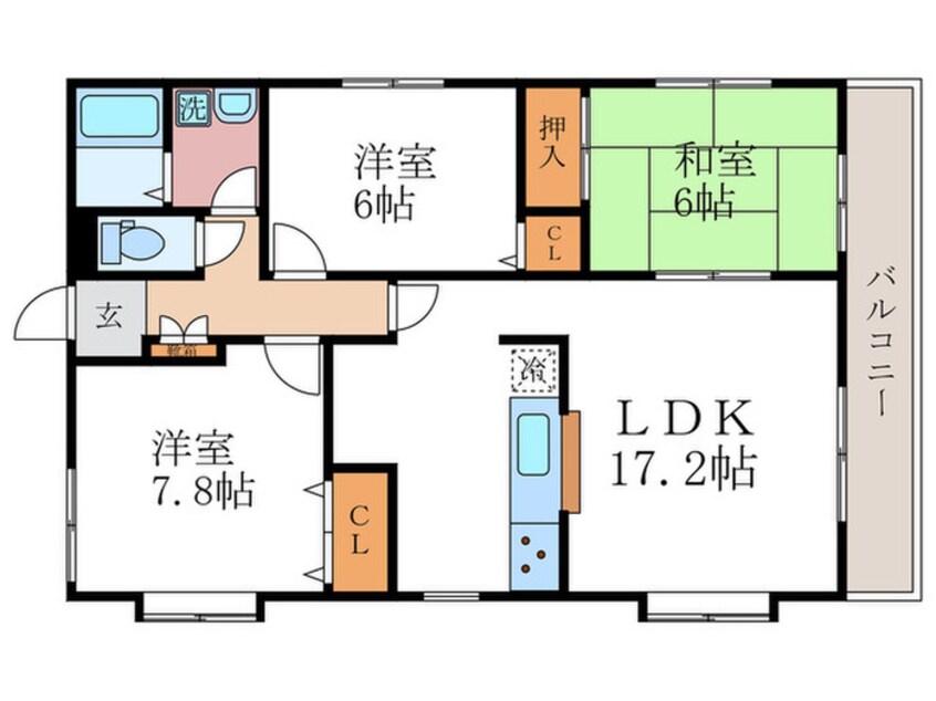 間取図 コンチネンタルオオサギ