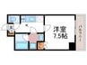 仮)ベラジオ雅び京都西京極(404) 1Kの間取り